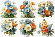 Watercolor Spring Wildflowers Png, an Illustration by Craft Nest (Thumbnail 4 of 11)