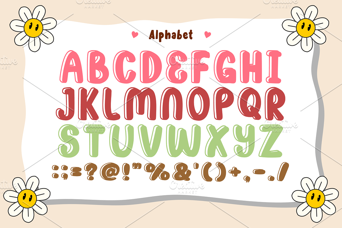 Mother's Day Font - Kids Font Types, a Font by KiddoGlyphs Studio (Photo 3 of 4)