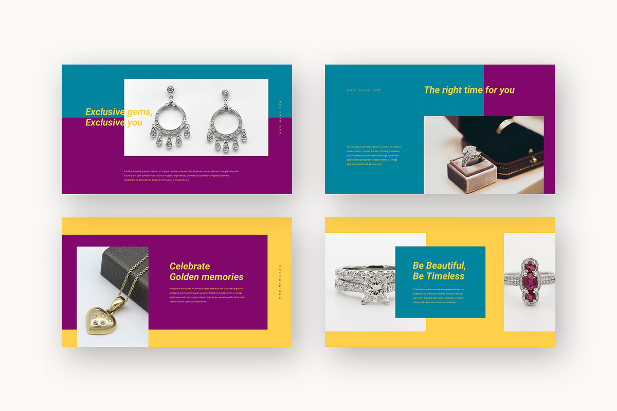 Memu : Jewelry Catalog Google Slides, a Presentation Template by Punkl Camp (Photo 4 of 17)