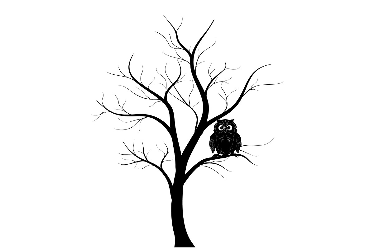 Owl in a tree., an Illustration by Tanysl (Photo 4 of 4)