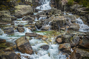Mountain creek with waterfalls, a Nature Photo by Alpine Dreams