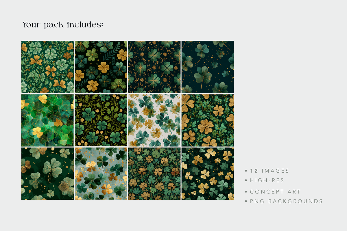 Shamrocks, a Decorative Illustration by Picturesque Stories (Photo 6 of 6)