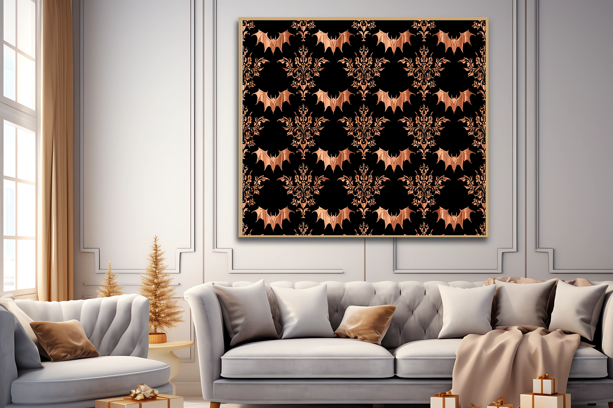 Black Copper Halloween Digital Paper, a Pattern Graphic by LA Design (Photo 7 of 10)