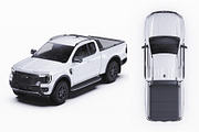 Super Cab 4x4 Pickup Wrap Mockup Set, a Product Mockup by Halal Graphic Studio (Thumbnail 15 of 15)