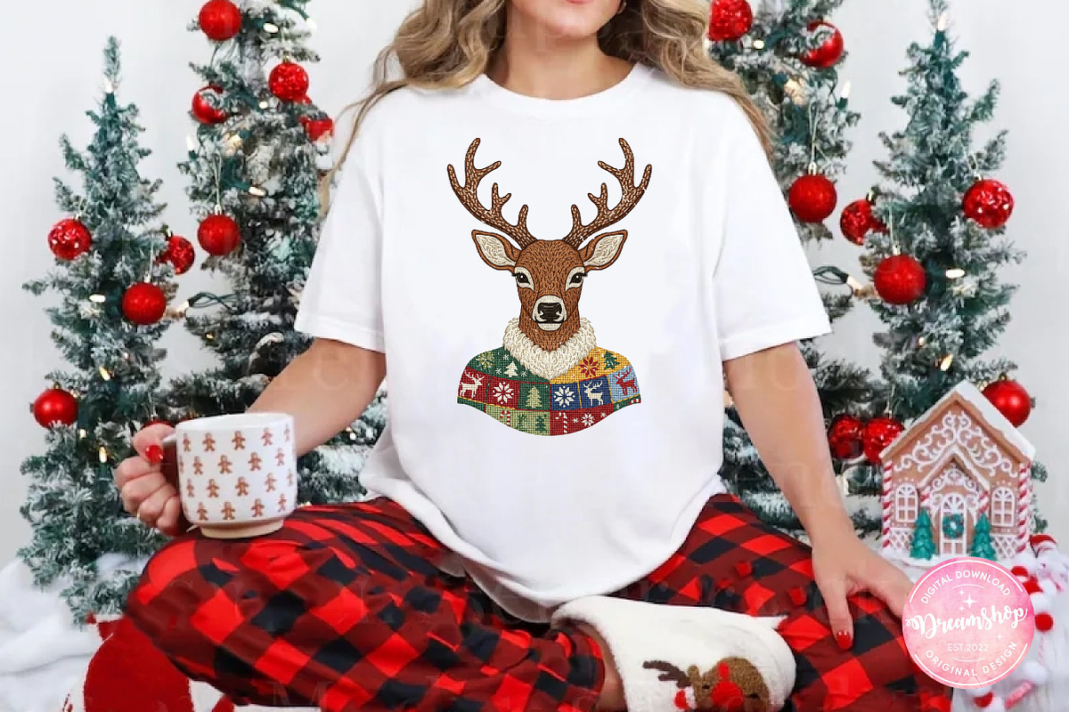 Rustic Reindeer PNG Christmas, an Illustration by CreationArt (Photo 2 of 4)