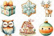 Kawaii Amber And Mint Christmas, an Illustration by Black Bird Studio (Thumbnail 5 of 6)