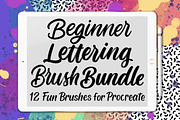 12 Beginner Lettering Brushes, a Brush Add-On by Alexis Gentry (Thumbnail 1 of 5)