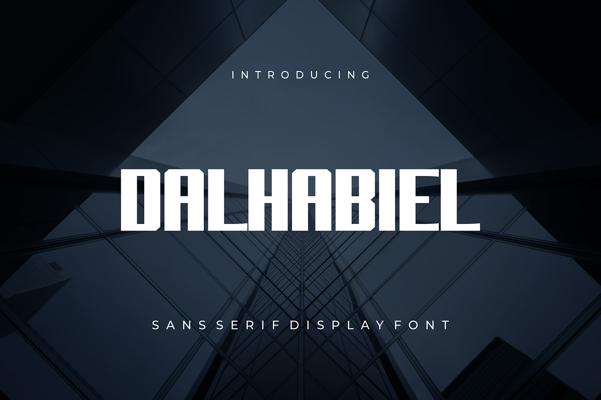 Dalhabiel - Font, a Sans Serif Font by artchiles_design (Photo 1 of 5)