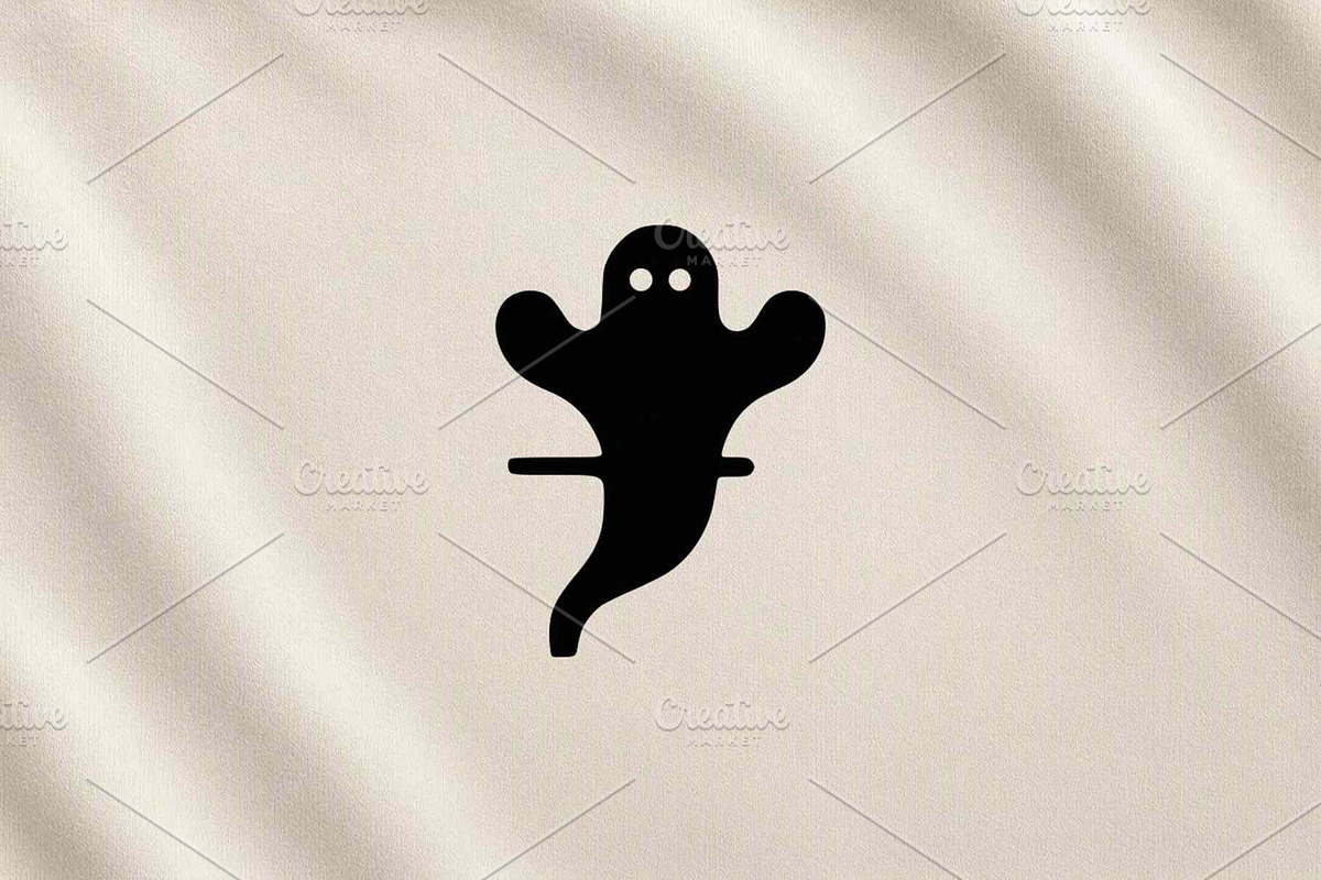 Ghost With Line Silhouette Vector, an Object Illustration by Vectorium Studio (Photo 3 of 4)
