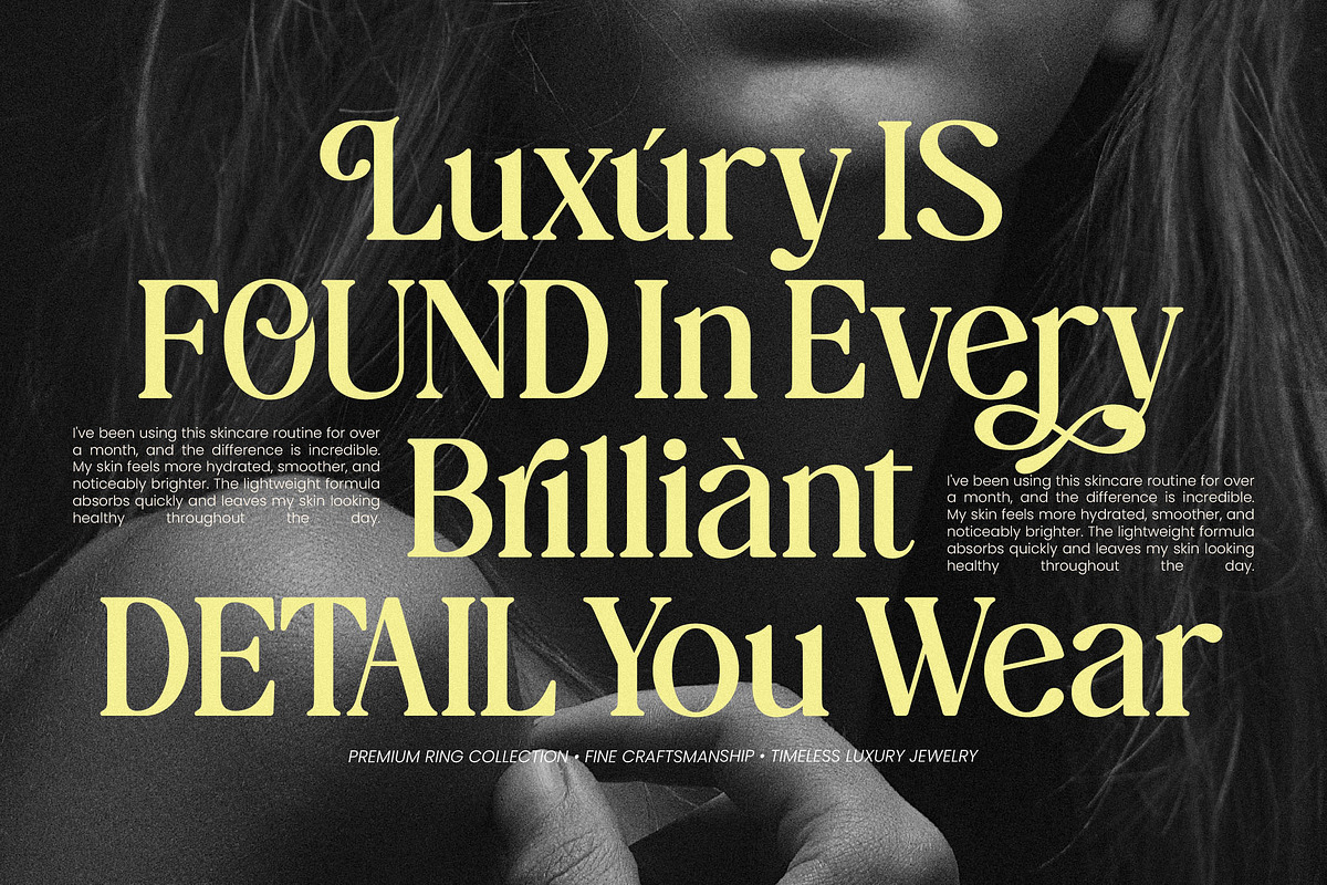 The Daily Midtones Decorative Serif, a Serif Font by AmorfaType (Photo 3 of 8)