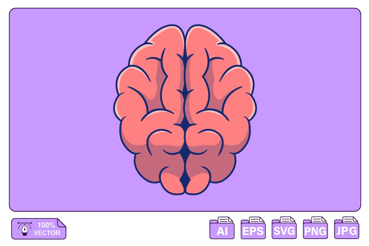 Brain Cartoon Vector Icons, a Person Illustration by Artstorystudio (Photo 1 of 3)