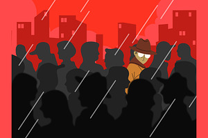 Red Detective Work Illustration, a Person Illustration by graphicook
