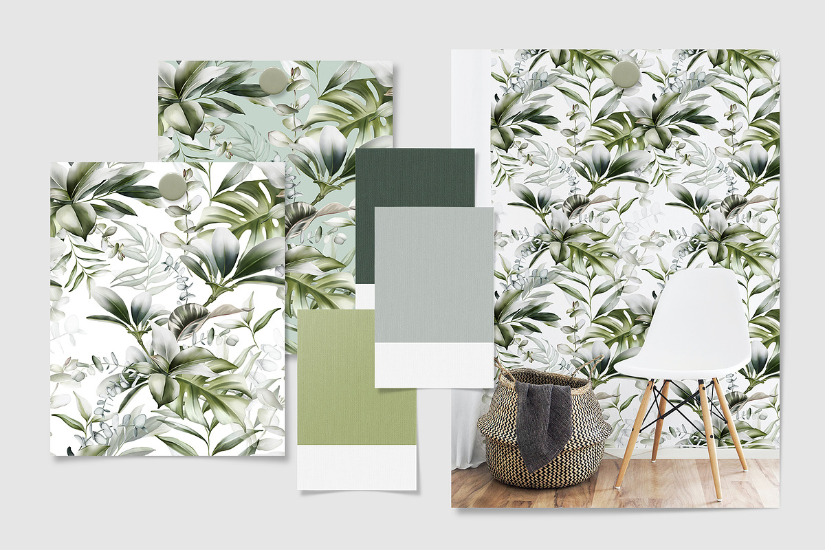 Green leaves | Botanical set, a Decorative Illustration by Karma (Photo 9 of 18)