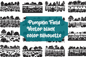 Pumpkin Black Vector Silhouette, an Illustration by Amazin_art