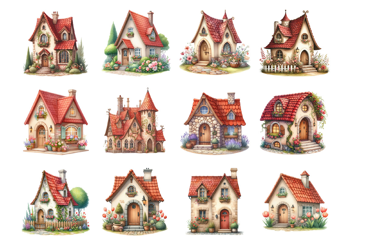 New Home Clipart, an Illustration by Design Market (Photo 2 of 3)