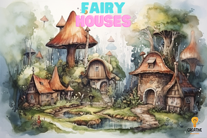 Procreate; Fairy Houses