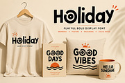 Holiday – Playful Bold Display Font, a Slab Serif Font by Wow Magic (Thumbnail 2 of 5)