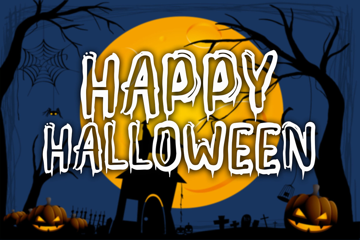 HENEWA - Halloween Font, a Font by NTC Graphic (Photo 5 of 8)