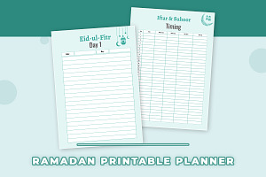 Ramadan Printable Planner