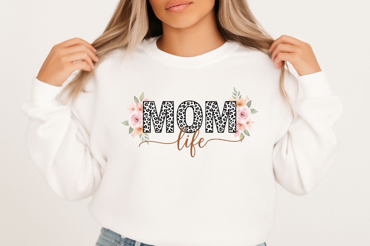 Mom Life Svg, Mother's Day Png, an Illustration by Designking (Photo 3 of 6)