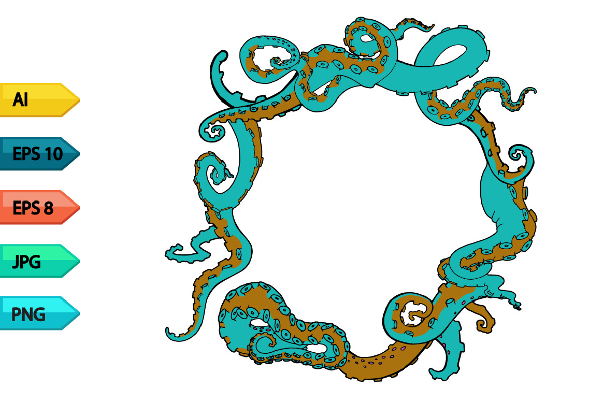 Vector sketch octopus tentacles, an Animal Illustration by julia_musdotter (Photo 5 of 19)