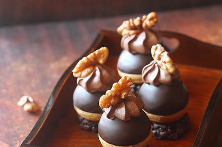 Chocolate Profiteroles (Cream Puffs)
