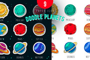 Vector cartoon solar planets, an Education Illustration by WalnutBird (Thumbnail 2 of 3)
