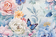 FLORAL FLUTTER. Seamless Pack, a Texture Illustration by RefinedFantasyStudio (Thumbnail 6 of 9)