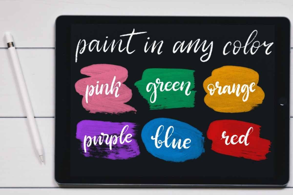 Acrylic Procreate Stamp Brushes, a Brush Add-On by Almazova Dolzhenko (Photo 2 of 8)