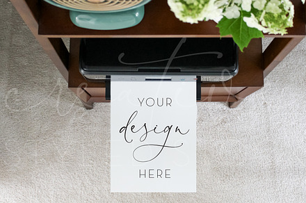 Home Printer Mockup Page Printing