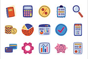 Accounting and Auditing Set, a Finance Illustration by studiogstock (Thumbnail 1 of 3)