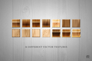 14 Wood Vector Textures