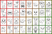 Cute Animals Coloring Page, a Graphic by Forhadx5 (Thumbnail 8 of 12)