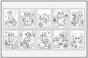 River Animals Coloring Pages, an Animal Illustration by Lamia Emad (Thumbnail 2 of 5)