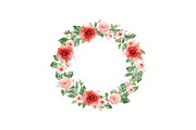 Romantic Rose Wreath Clipart Set, an Object Graphic by Designs_River (Thumbnail 4 of 13)