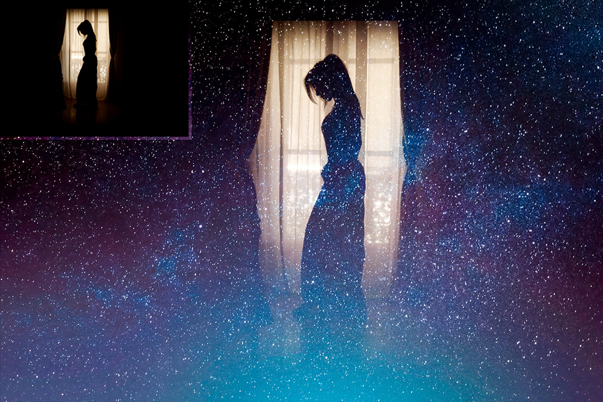 Night Sky Background Overlays, an Action Add-On by PhotoSpirit (Photo 5 of 12)