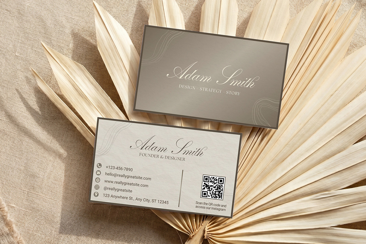 Luxury Business Card Canva Template, a Business Card Template by Arslan (Photo 2 of 6)