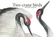 Two cranes and chinese peony, a Pattern Graphic by ramika (Thumbnail 2 of 6)