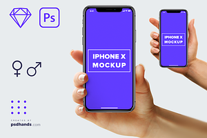 iPhone in Hand mockup Multi Device 3