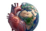 Heart and earth fusion composition, an Object Illustration by DanFLCreativo (Thumbnail 1 of 3)