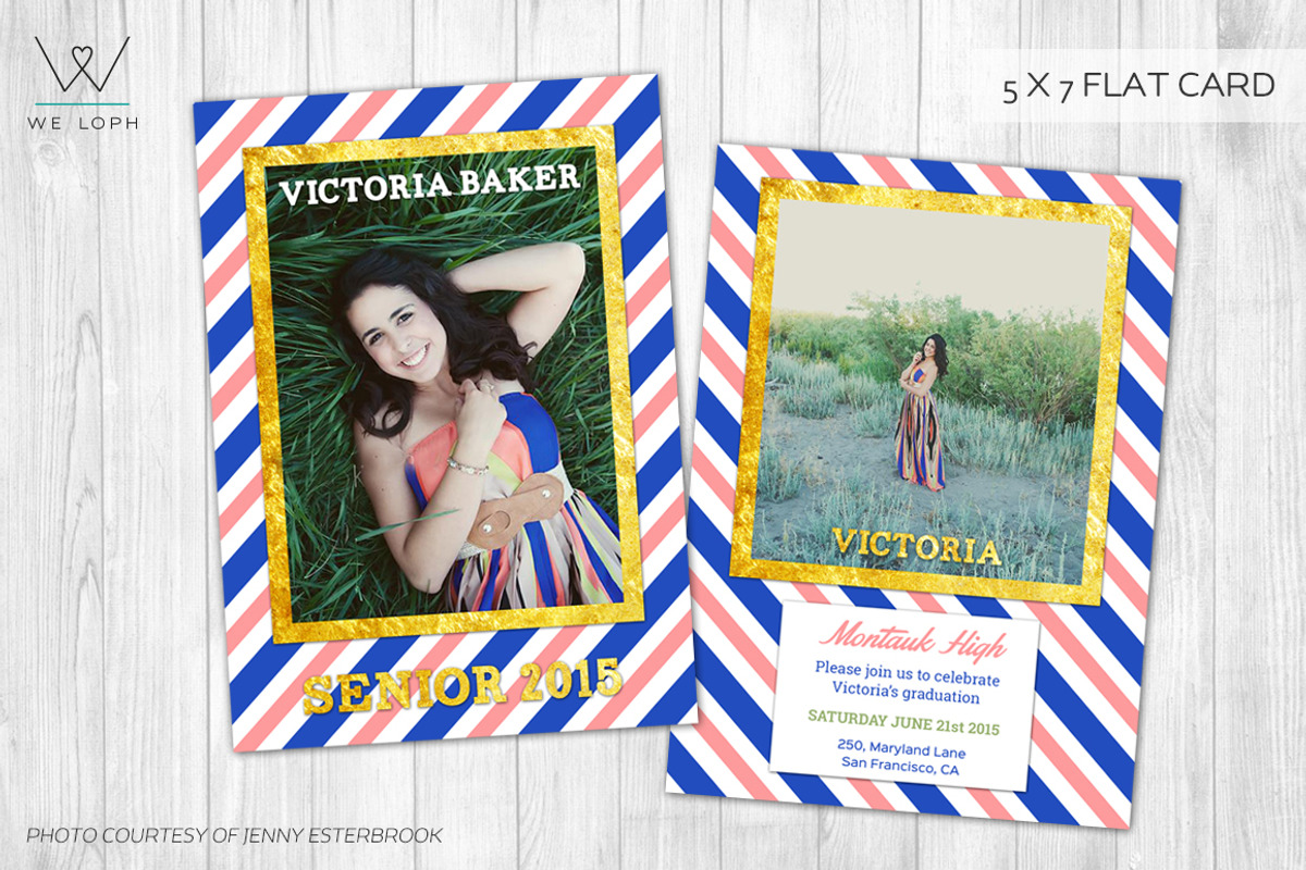 Senior Announcement Graduation card, a Card Template by We♡Loph