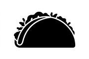 Tasty Taco Silhouette Collection, an Object Graphic by Designs_River (Thumbnail 3 of 3)