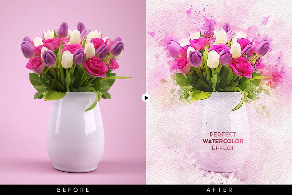 Vivid Paint Watercolor Ps Action, an Action Add-On by ridvanpars (Photo 8 of 10)