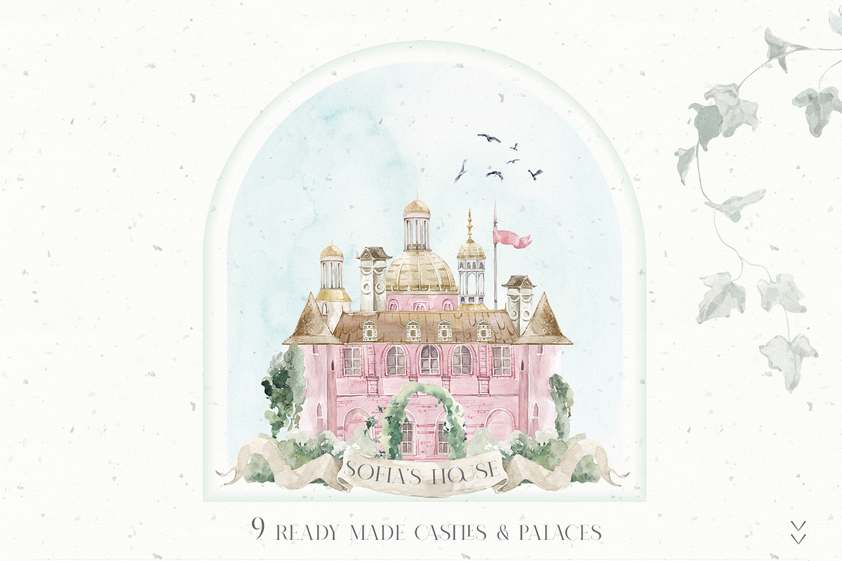 Fairy Castle Creator Watercolor, an Animal Illustration by Cat In Colour (Photo 5 of 15)