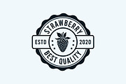 Strawberry Fruit Logo Vector., a Branding & Logo Template by Billah Hub (Thumbnail 2 of 3)