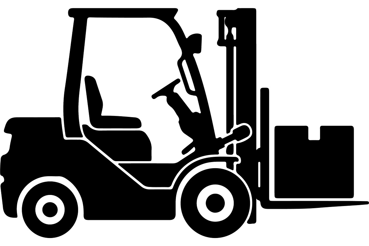 Forklift truck silhouette, a Transportation Illustration by abu67222 (Photo 13 of 13)