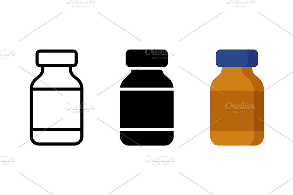 Vial Vector Icons, a Solid Icon by Artonix (Photo 2 of 2)