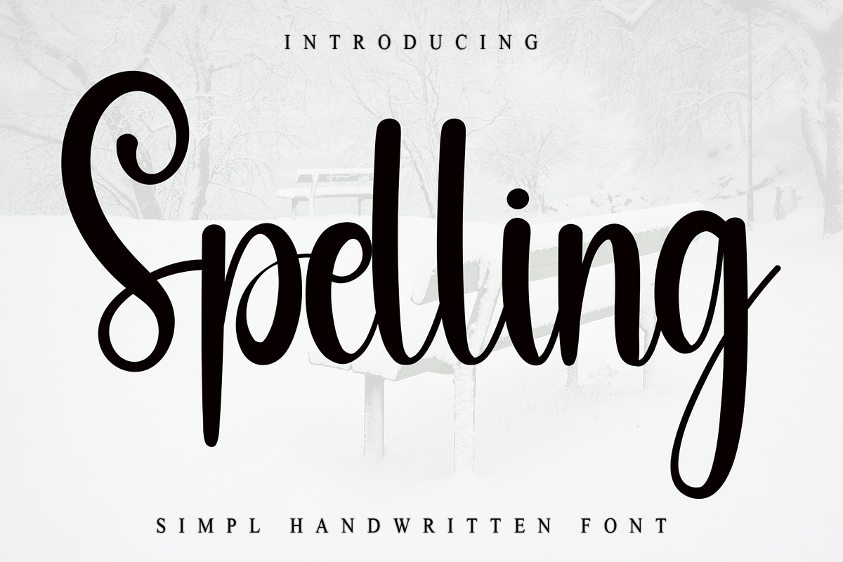 Spelling, a Handwritten Font by FreshTypeINK (Photo 1 of 6)