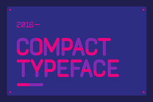 Compact Typeface