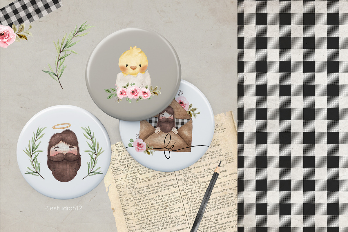 Jesus clipart, an Illustration by Estudio 812 (Photo 4 of 9)